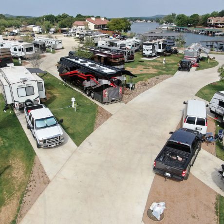 aerial view of petey's rv