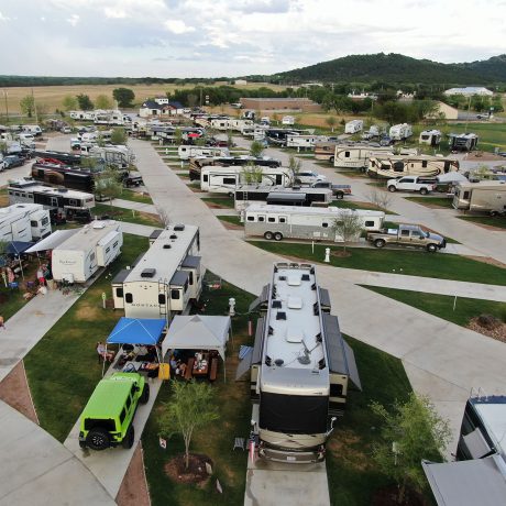 aerial view of petey's rv